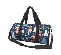 (Women's Nutcracker Ballet Xmas Dance) Print Round Large Travel Bag - Multi-Compartment Organizer Lightweight for Trips & Sports
