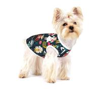 Women'S Nutcracker Ballet Xmas Dance Print Small Dog Clothes Pet Vest, Soft Cotton Sleeveless T-Shirts Breathable Pet Tank Top Apparel For Puppies And Cats