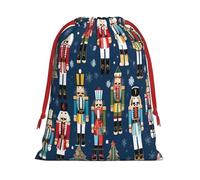 Women's Nutcracker Ballet Xmas Dance -Print Soft Drawstring Gifts Bags Pouches For Wedding Favors & Party Events, Bulk Storage (Multi-Use) L Size