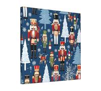 Women's Nutcracker Ballet Xmas Dance -Print Unframed Canvas Print 16x16 Inch, Modern Wall Art for Living Room Bedroom, Ready to Hang Home Decor Gift.
