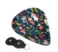 Women'S Nutcracker Ballet Xmas Dance Set Of 6 Guitar Plectrums For Acoustic Guitar, Electric Guitar, Bass, Ukulele - Thin, Medium And Thick.