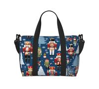 (Women's Nutcracker Ballet Xmas Dance) Waterproof Lightweight Hand Travel Bag - Large Carry-On for 3-5 Day Trips | Air Travel, Sports, Weekend Use | Men & Women (1-Pack)