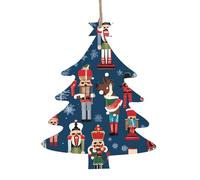 Women's Nutcracker Ballet Xmas Dance Wooden Christmas Ornament Christmas Tree Shape Personalized Hanging Ornament Pendant Decoration for Xmas Tree Holiday Party Home Farmhouse Decor 6 PCS