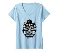 Womens NY The Bronx NYC Hip Hop 2025 V-Neck T-Shirt