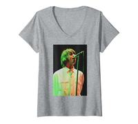 Womens Oasis Liam Gallagher Live at Knebworth 1996 V-Neck T-Shirt