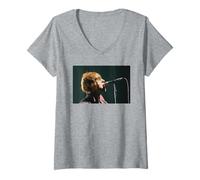 Womens Oasis Liam Gallagher On Heathen Chemistry Tour V-Neck T-Shirt
