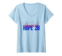 Womens Obama 3rd Term Vote Obama 2028 Fun Flight of Fancy V-Neck T-Shirt