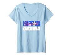 Womens Obama 3rd Term Vote Obama 2028 Fun Flight of Fancy V-Neck T-Shirt