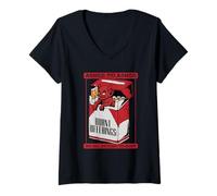 Womens Occult Demonology Tarot Witchcraft We All Return To Dust V-Neck T-Shirt