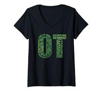 Womens Occupational Therapist Green OT St Patricks Day Gift V-Neck T-Shirt