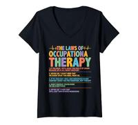 Women's Occupational Therapy Occupational Therapist OT OTA V-Neck T-Shirt