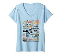 Women's Occupational Therapy Occupational Therapist OT OTA V-Neck T-Shirt