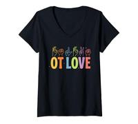 Women's Occupational Therapy Occupational Therapist OT OTA V-Neck T-Shirt
