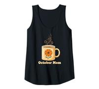 Womens October Mom Cosmos Marigold Coffee Mug Fall Birth Flower Tank Top
