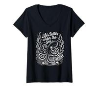 Womens Octopus Garden Lover Kraken Sea Octo Gardening Squid Art V-Neck T-Shirt