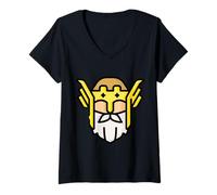 Womens Odin Norse Mythology God Valkyrie Valhalla Viking V-Neck T-Shirt