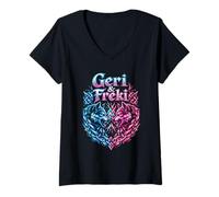 Women's Odin's Wolves - Geri and Freki V-Neck T-Shirt