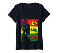 Womens OES Lady Magic Sister Order of The Eastern Star Mother's Day V-Neck T-Shirt