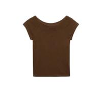 Women's off shoulder T-shirt Superdry Ath Ess Marron XS