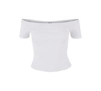 Women's off shoulder T-shirt Urban Classics Organic Blanc 5XL