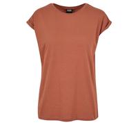 Urban Classics Women's Ladies Extended Shoulder Tee T-Shirt, Terracotta, Large