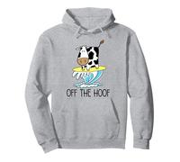 Women's Off The Hoof Farm Cow Epic Surfing Funny Pullover Hoodie