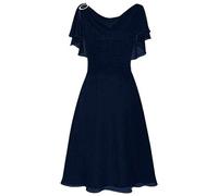 Women's Off The Shoulder Evening Dresses UK Chiffon Solid Bridesmaid Dress High Waisted Formal Wedding Dress Ladies Sexy Cocktail Dresses Party Gown Dark Blue