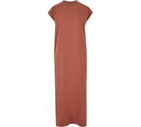 Women's off-the-shoulder long t-shirt dress Urban Classics Rouge L