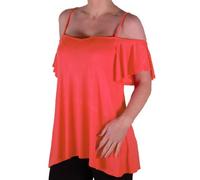 Womens Off The Shoulder Strappy Fashion Swing Flared Casual Plain Vest Tops