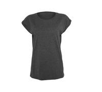 Women's off-the-shoulder T-shirt Build Your Brand Gris 3XL