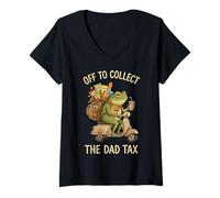 Women's Off to Collect The Dad Tax V-Neck T-Shirt