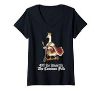 Women's Off to Unsettle The Common Folk Goose V-Neck T-Shirt