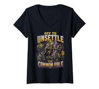 Women's Off to Unsettle the Common Folk V-Neck T-Shirt