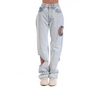 Women's Off White Meteor Cool Baggy Jeans