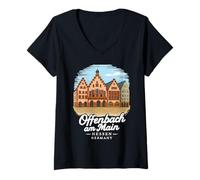 Womens Offenbach am Germany V-Neck T-Shirt