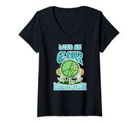 Womens Offer a Listening Ear Reach Be Near Peace Symbol Message V-Neck T-Shirt