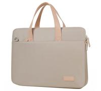 Women's Office Bag, Breathable Computer Bag, Creating a Minimalist Look, Storing Small Items and can be Matched With Fashion Accessories. (Beige with pink,39 * 29 * 7cm/15.3 * 11.4 * 2.7in)