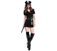 Women's Officer Costume Elegant Halloween Roleplay Formal Stage Performance Outfit