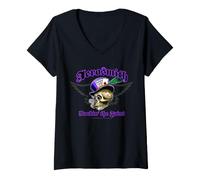 Women's Official Aerosmith Rockin The Joint V-Neck T-Shirt