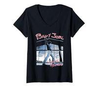 Womens Official Billy Joel Glass Houses V-Neck T-Shirt
