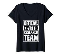 Women's Official Cryptid Research Team Wendigo V-Neck T-Shirt