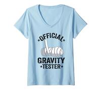 Women's Official Gravity Tester Broken Hand Kids Get Well Broken Arm V-Neck T-Shirt