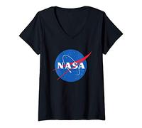 Womens Official NASA Logo V-Neck T-Shirt