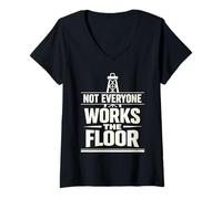 Women's Offshore Driller Rig Driller Drill Floor Offshore Oil Worker V-Neck T-Shirt