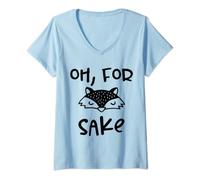 Womens Oh For Fox Sake Cool New Funny Sarcastic Risque Novelty Item V-Neck T-Shirt