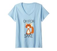 Womens Oh for Fox Sake V-Neck T-Shirt