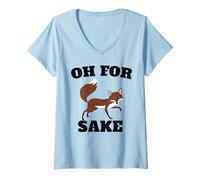 Womens OH for Fox Sake V-Neck T-Shirt