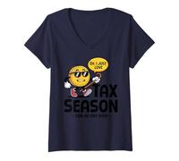 Womens Oh I Just Love Tax Season Said No One Ever Tax Day V-Neck T-Shirt
