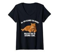 Womens Oh You Cleaned The House Bold of You to Assume V-Neck T-Shirt