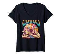 Womens Ohio V-Neck T-Shirt